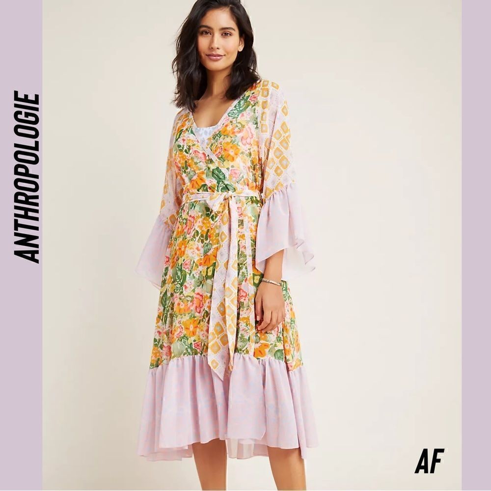 ANTHROPOLOGIE BY ALJA HORVAT DAYLIGHT COVERUP KIMONO NEW SMALL